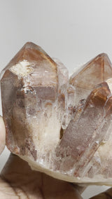 Ishuko Red Phantom Quartz, Hematite included Quartz from the Northern Province of Zambia