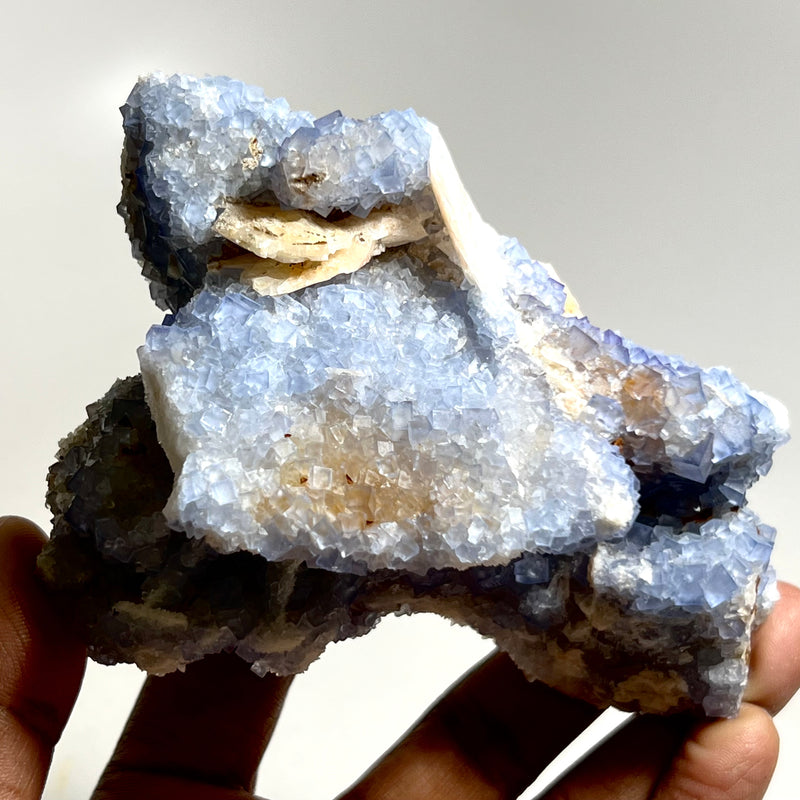 Cubic Blue Fluorite from Blanchard Mine, Bingham Hansonburg District, Socorro County, New Mexico, USA