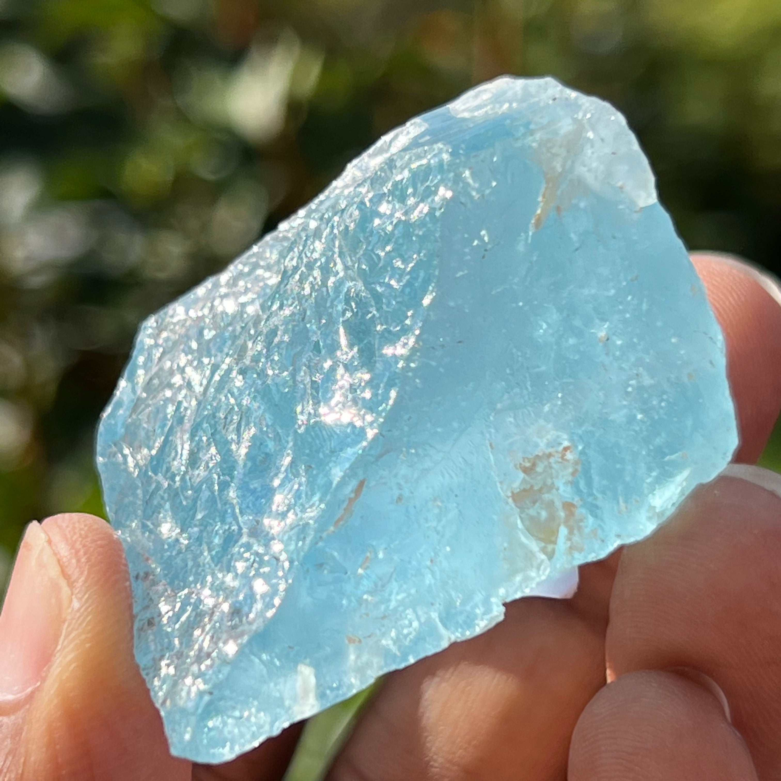 Natural Ocean Blue Topaz Mwami Hurungwe Zimbabwe Nharo