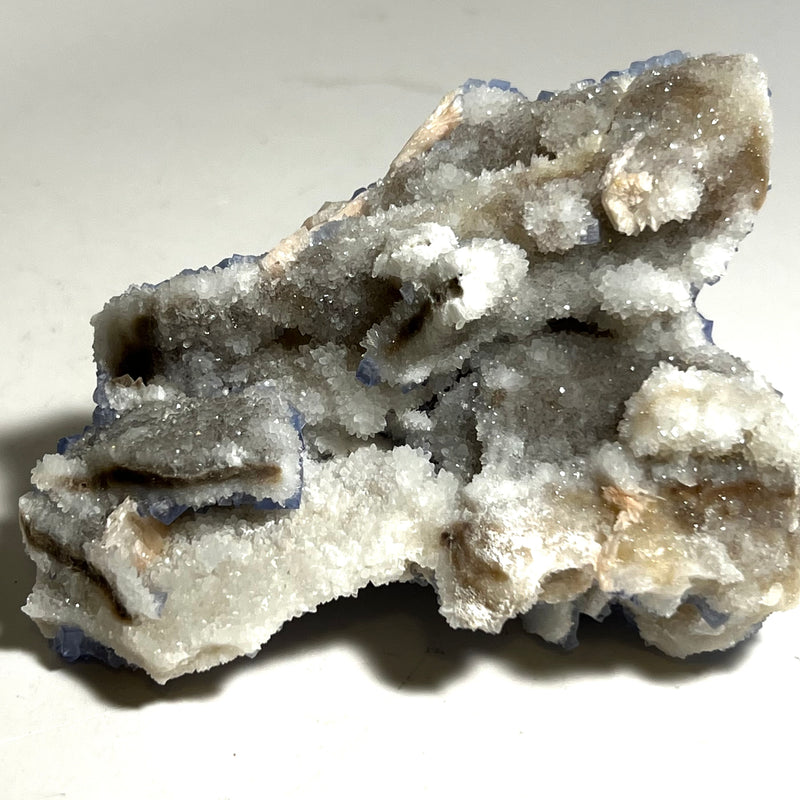 Cubic Blue Fluorite from Blanchard Mine, Bingham Hansonburg District, Socorro County, New Mexico, USA