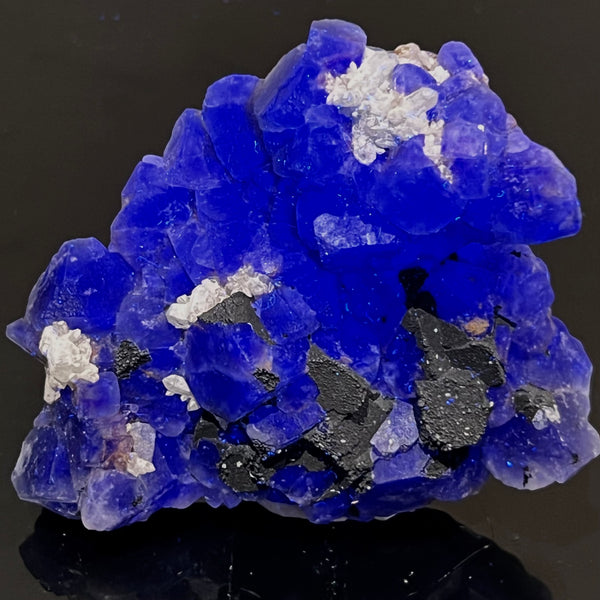 Fluorite with Quartz, Very Fluorescent Purple, Okorusu Mine, Otjiwarongo Region, Karibib District, NAMIBIA