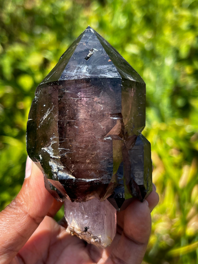 Gorgeous Deep Purple Smokey Quartz Shangaan Amethyst Crystal From The Chibuku Mine, Gezani Communal Land, Zimbabwe