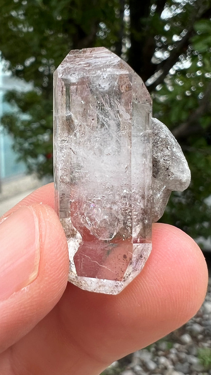 54 Piece Brandberg Quartz Wholesale Flat from the Brandberg District, Goboboseb, Erongo Region, Namibia