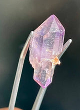 Mini Shangaan Amethyst Trio with Scepter & Double Termination from the Chibuku mine, Zimbabwe