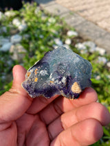 Fluorite with Hyalite from Erongo Mountain, Erongo Region, Namibia