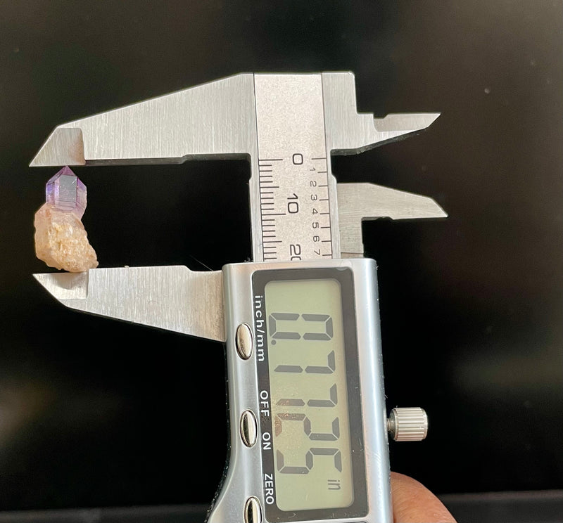 Mini Shangaan Amethyst Trio with Large Twin Scepter & Mini Matrix Growth from the Chibuku mine, Zimbabwe