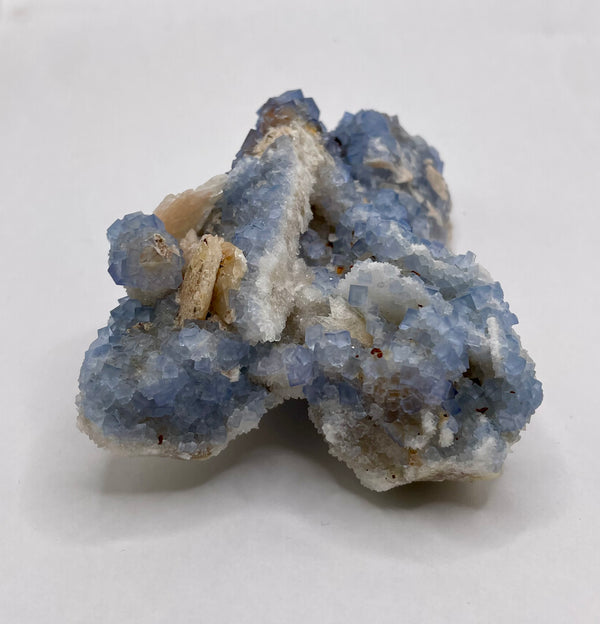 Cubic Blue Fluorite from Blanchard Mine, Bingham Hansonburg District, Socorro County, New Mexico, USA