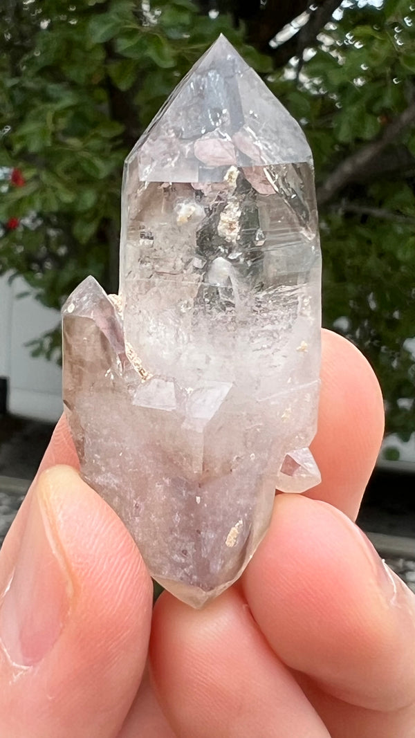 35 Piece Brandberg Quartz Wholesale Flat from the Brandberg District, Goboboseb, Erongo Region, Namibia