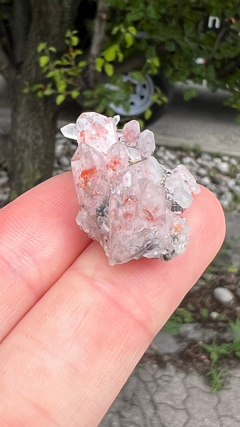 Harledote Brandberg Quartz flat 54 pieces from Goboboseb Mountains, Erongo Region, Namibia
