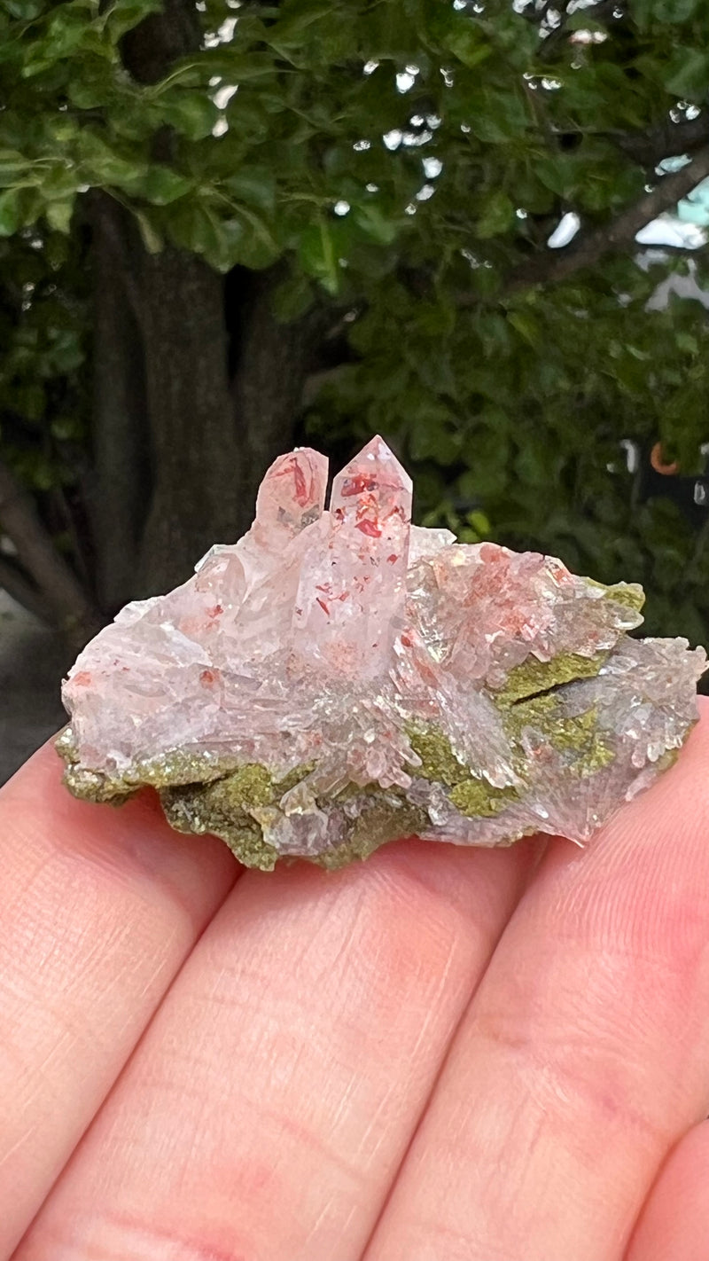 Harledote Brandberg Quartz flat 54 pieces from Goboboseb Mountains, Erongo Region, Namibia