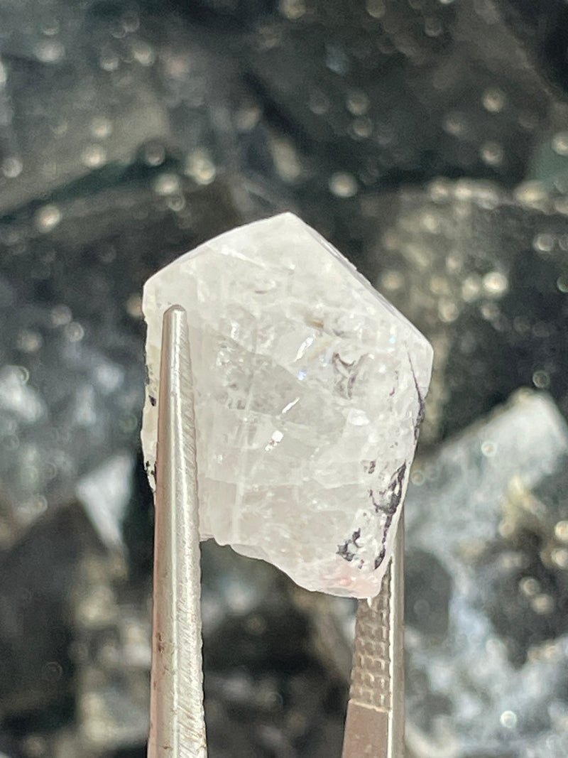 Phenakite with black tourmaline from Okuta-Didan Mine, Jos Plateau, Nigeria