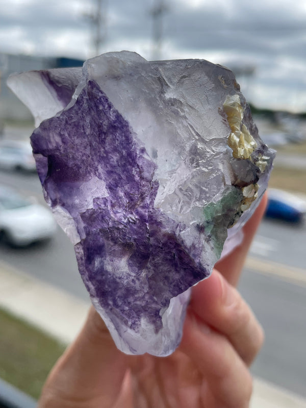 Spinel Law Twin Fluorite from the Erongo Mountain, Erongo Region, Namibia