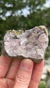 Harledote Brandberg Quartz flat 18 pieces from Goboboseb Mountains, Erongo Region, Namibia