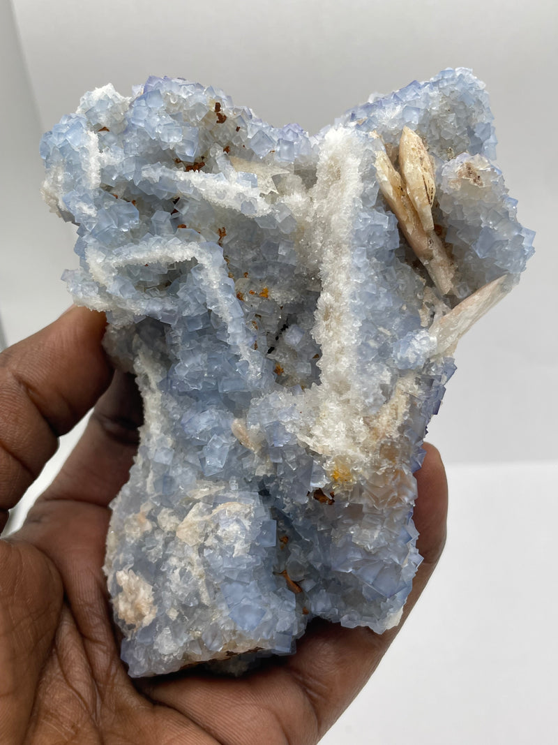 Cubic Blue Fluorite from Blanchard Mine, Bingham Hansonburg District, Socorro County, New Mexico, USA