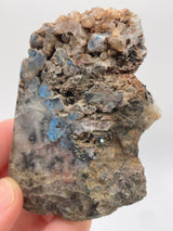 Papagoite on Quartz polished Specimen, Messina, Limpopo Province, South Africa