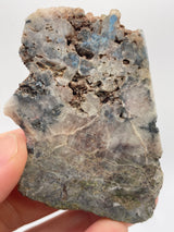 Papagoite on Quartz polished Specimen, Messina, Limpopo Province, South Africa