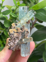 Aquamarine Specimen Cluster on Feldspar from Erongo Mountain, Erongo Region, Namibia