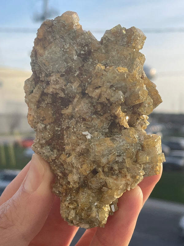 Golden Yellow Heliodor “Sunny Days Pocket” from Erongo Region, Erongo Mountains, Namibia