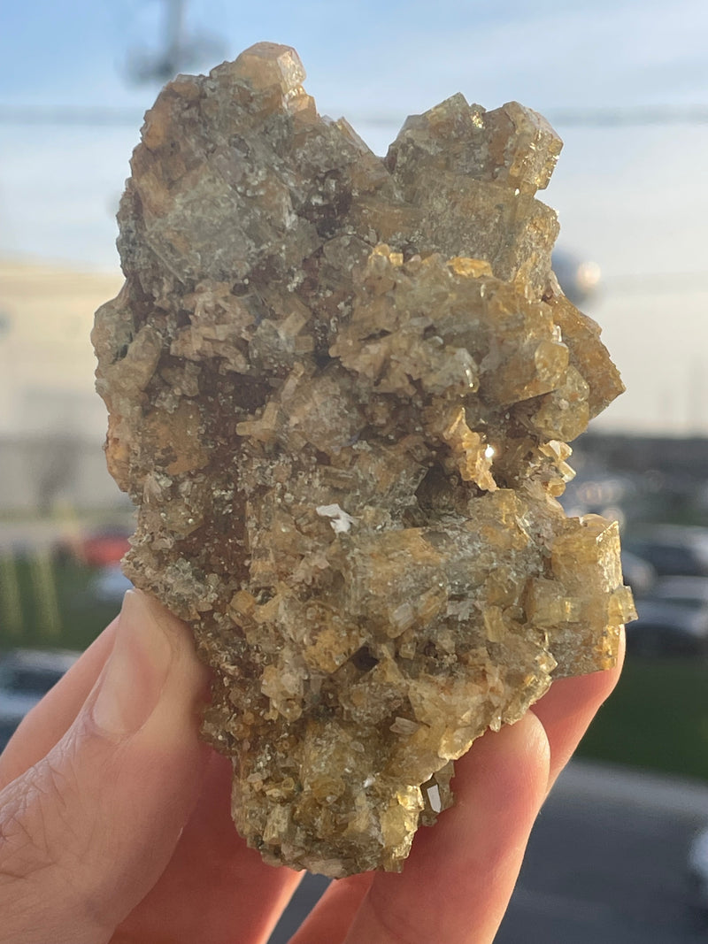 Golden Yellow Heliodor “Sunny Days Pocket” from Erongo Region, Erongo Mountains, Namibia