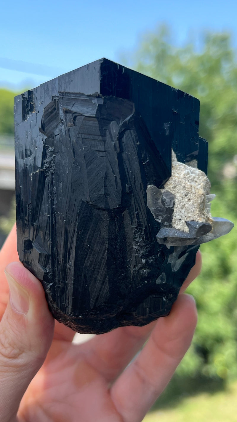 Black Tourmaline from the Erongo Mountain, Erongo Region, Namibia