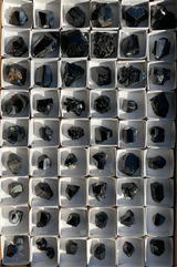 Black Tourmaline Flat 56 pieces from Namibia