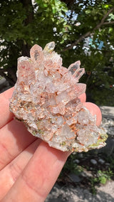 Harledote Brandberg Quartz flat 24 pieces from Goboboseb Mountains, Erongo Region, Namibia