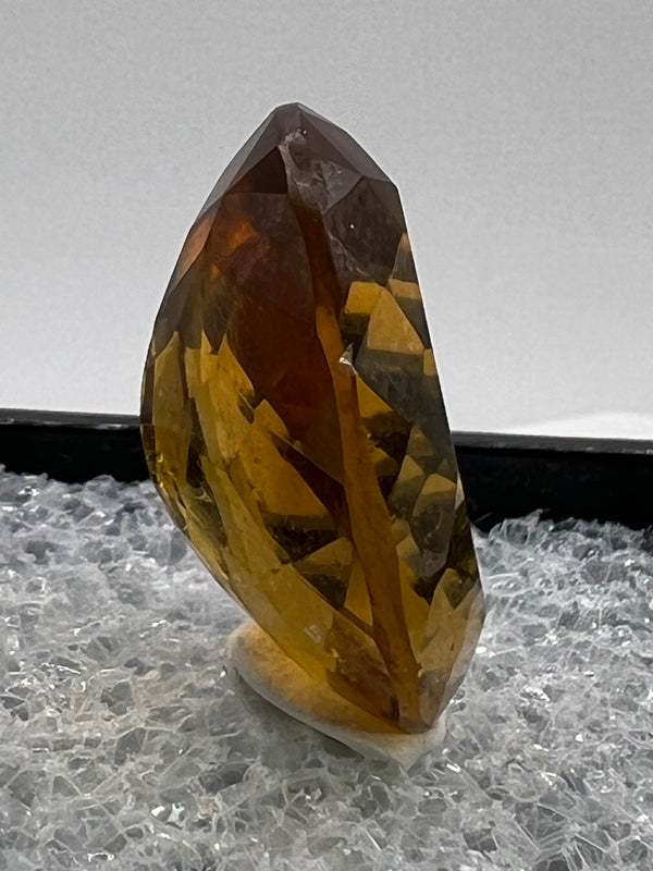 Faceted Citrine Gemstone from Mansa, Luapula, Zambia