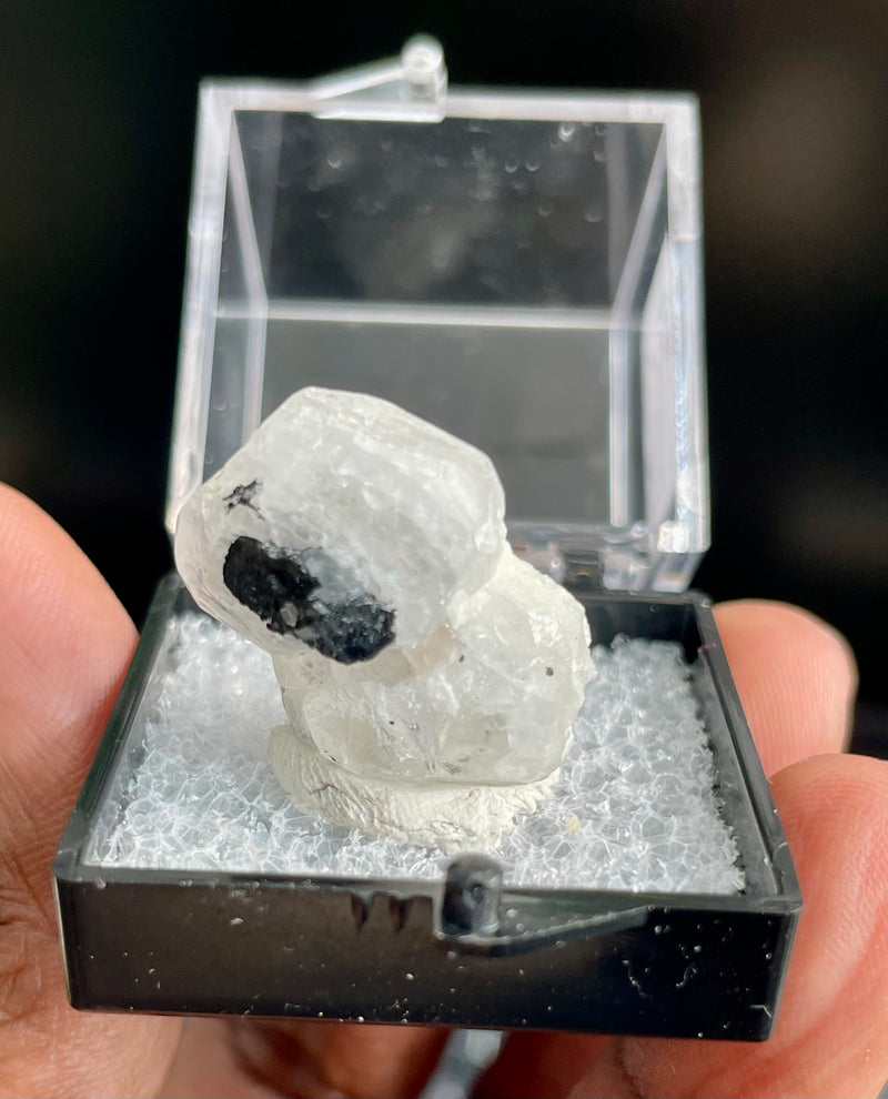 Phenakite with black tourmaline from Okuta-Didan Mine, Jos Plateau, Nigeria