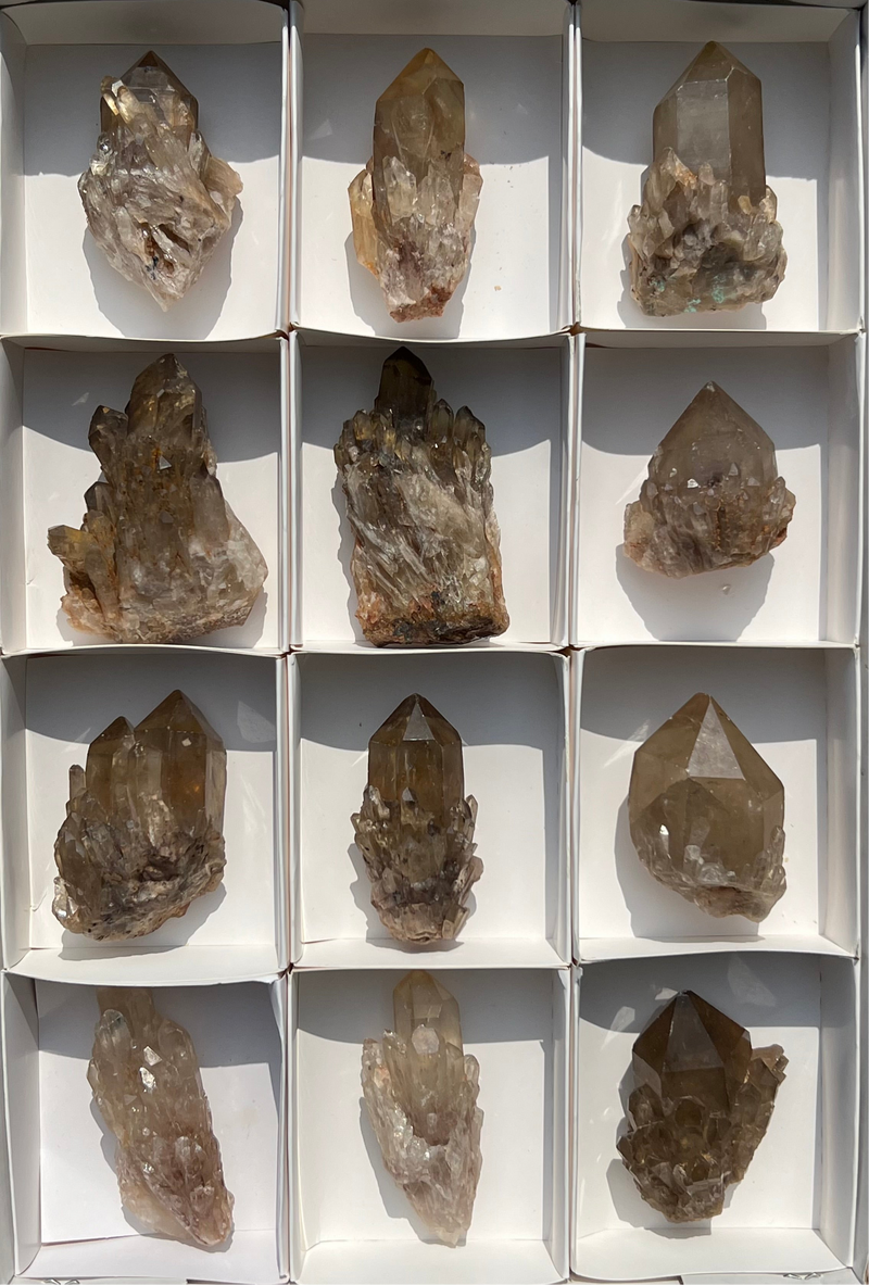 Kundalini Citrine Wholesale Flat 12 pieces from Democratic Republic of Congo