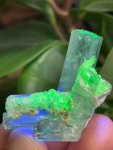 Aquamarine Specimen Cluster on Feldspar with Hyalite opal from Erongo Mountain, Erongo Region, Namibia