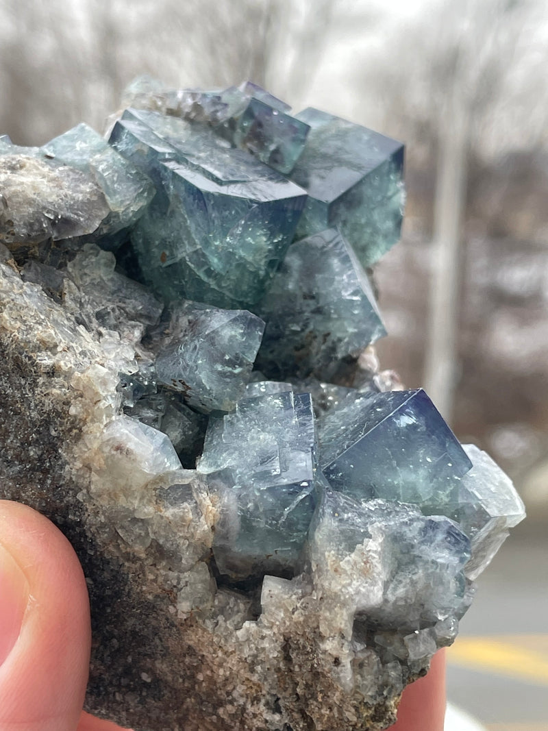 UK Fluorite from the Fairy Holes Pocket, Lady Anabella Mine, England