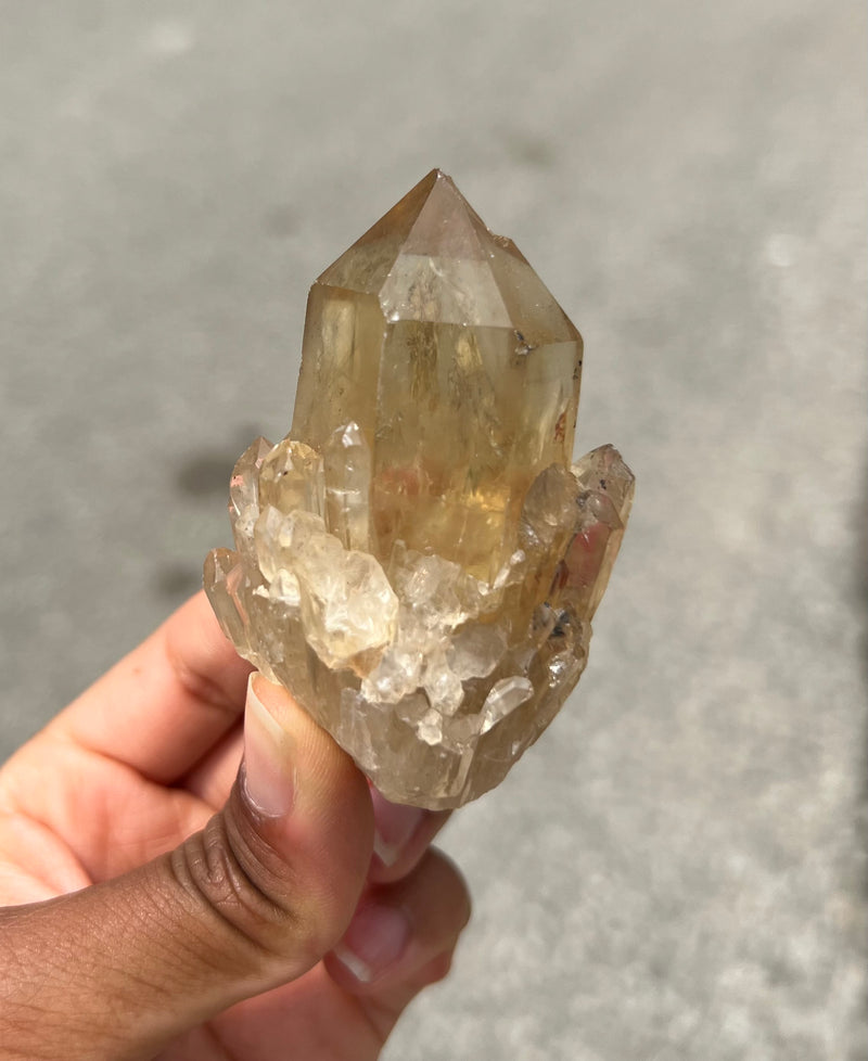 Premium Quality 18 Pieces Kundalini Quartz, 2.774kg of Natural Congo Citrine from Luena, DRC - Wholesale flat