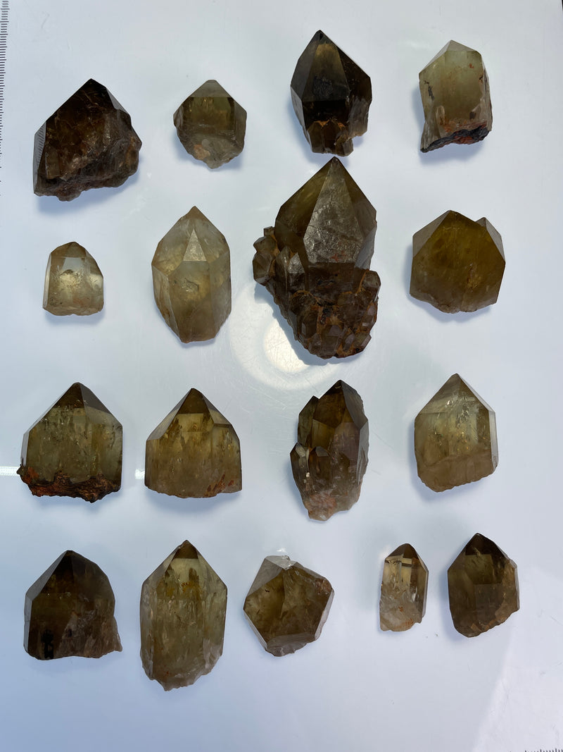 Lot of Kundalini Quartz Citrine, Democratic Republic of Congo, Lwena, Congo Citrine