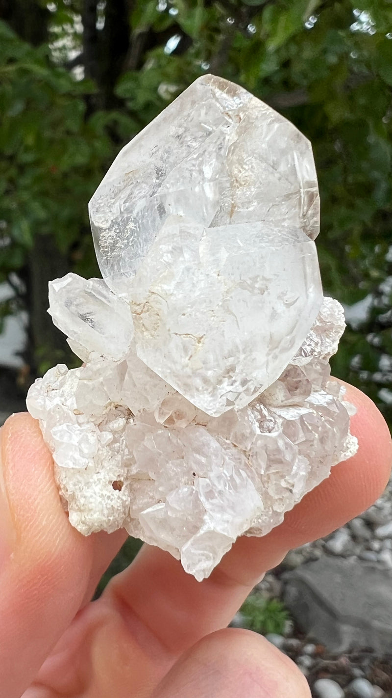 38 Piece Brandberg Quartz Wholesale Flat from the Brandberg District, Goboboseb, Erongo Region, Namibia