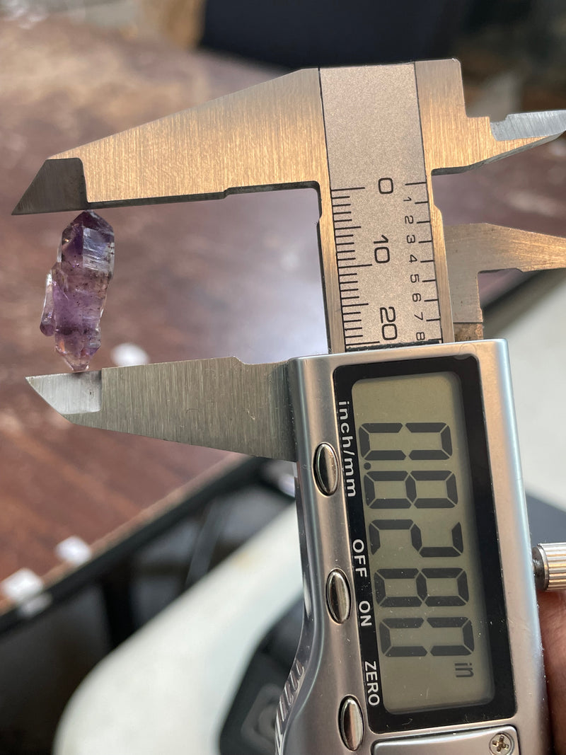 Mini Shangaan Amethyst Trio with Double Termination and Twin Scepter from the Chibuku mine, Zimbabwe