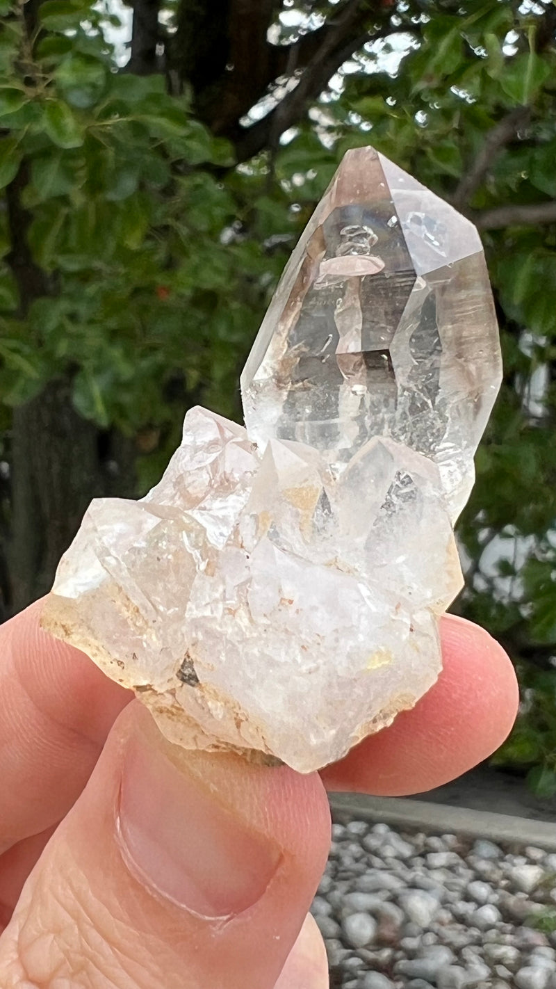 38 Piece Brandberg Quartz Wholesale Flat from the Brandberg District, Goboboseb, Erongo Region, Namibia