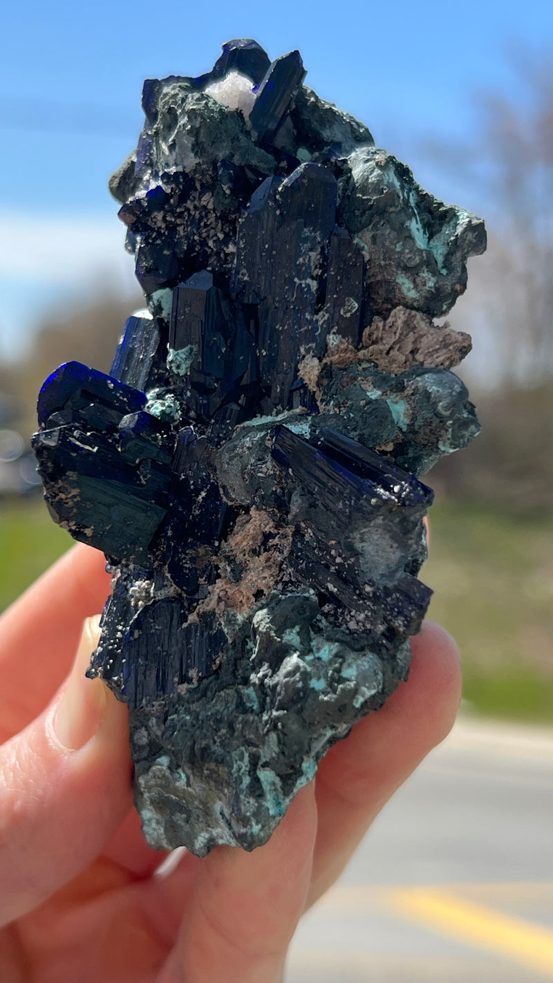 Azurite from Tsumeb Mine, Oshikoto Region, Namibia