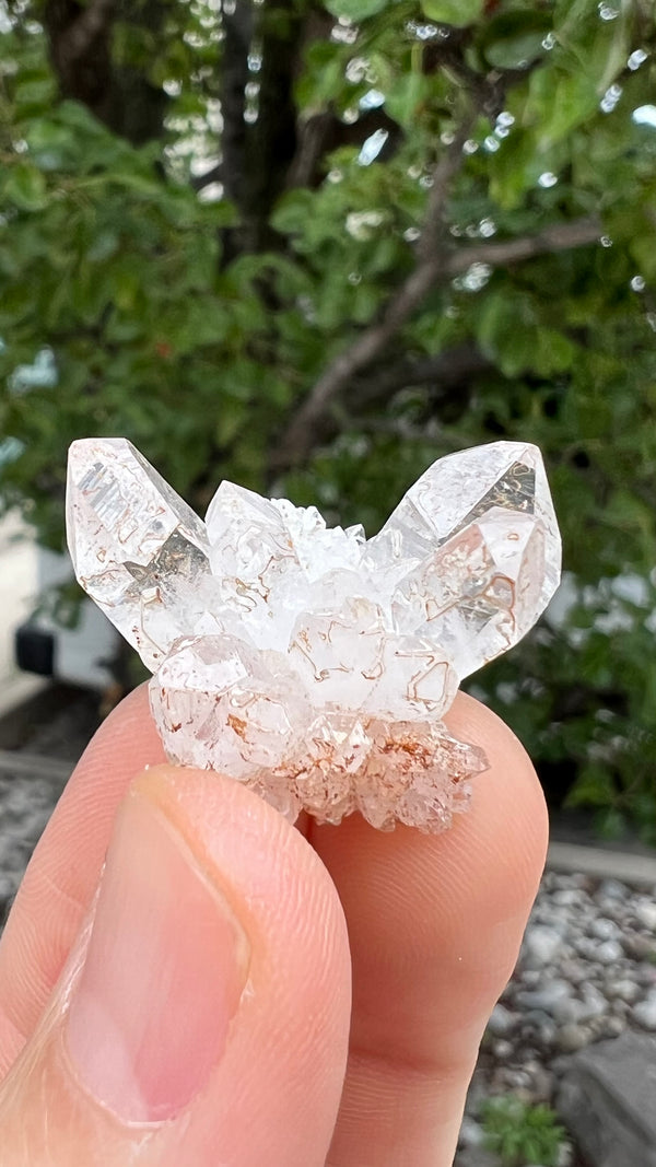 38 Piece Brandberg Quartz Wholesale Flat from the Brandberg District, Goboboseb, Erongo Region, Namibia