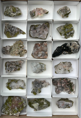Harledote Brandberg Quartz flat 18 pieces from Goboboseb Mountains, Erongo Region, Namibia