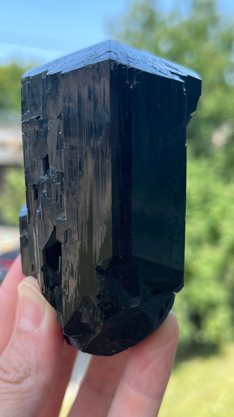 Black Tourmaline from the Erongo Mountain, Erongo Region, Namibia