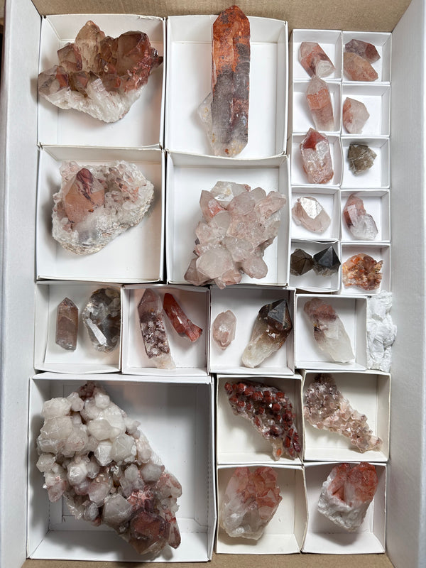 Orange River Quartz Wholesale flat 28 Pieces from Witbank, Nothern Cape, South Africa.