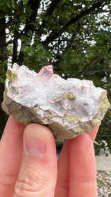 Harledote Brandberg Quartz flat 18 pieces from Goboboseb Mountains, Erongo Region, Namibia