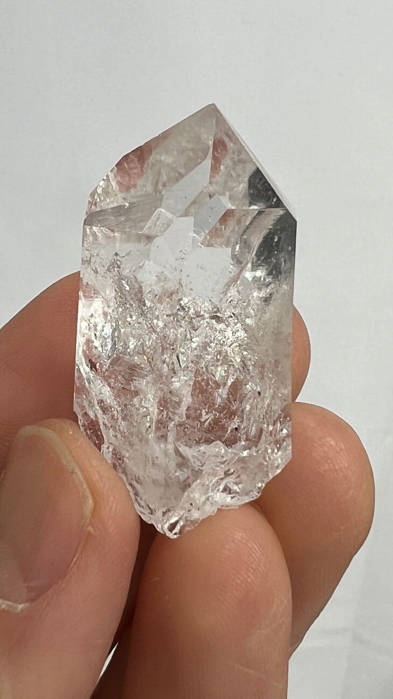 35 Piece Brandberg Quartz Wholesale Flat from the Brandberg District, Goboboseb, Erongo Region, Namibia