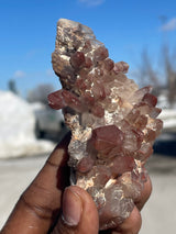 Ishuko Red Phantom Quartz Cluster | Central Province, Zambia