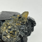 Black Tourmaline Crystal with Smoky Quartz from Erongo Mountain, Erongo Region, Namibia