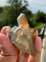 Smoky Quartz with Black Tourmaline from Erongo mountain, Erongo region, Namibia