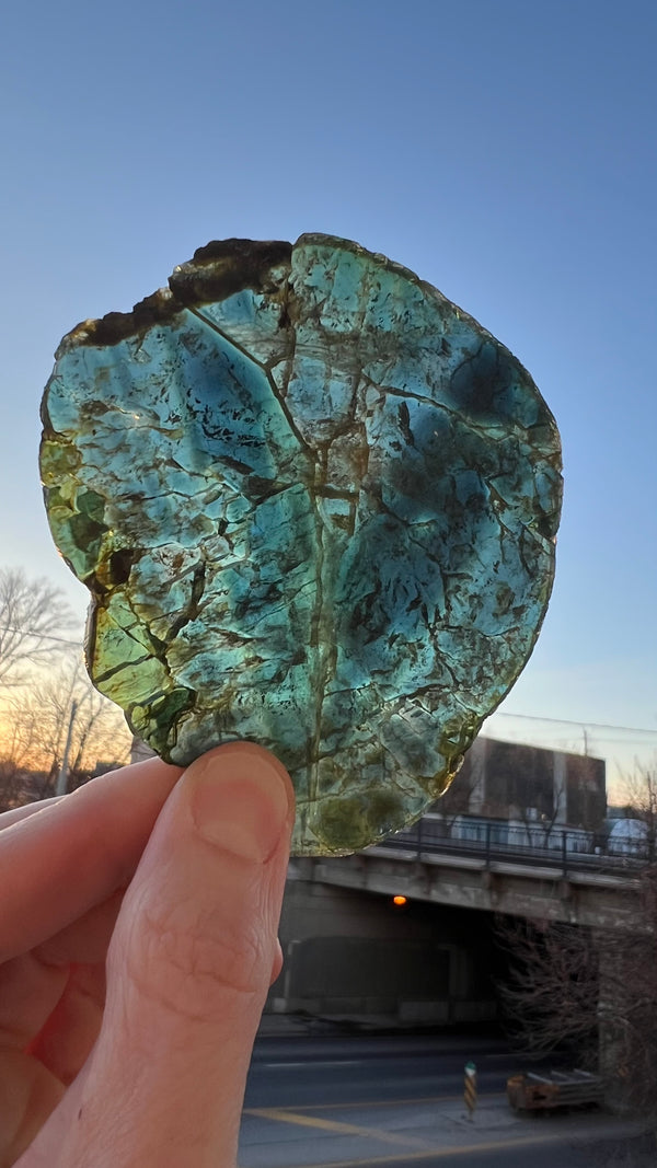 Green and Blue Liddicoatite Tourmaline from Antsirabe II District Vakinankaratr, Madagascar
