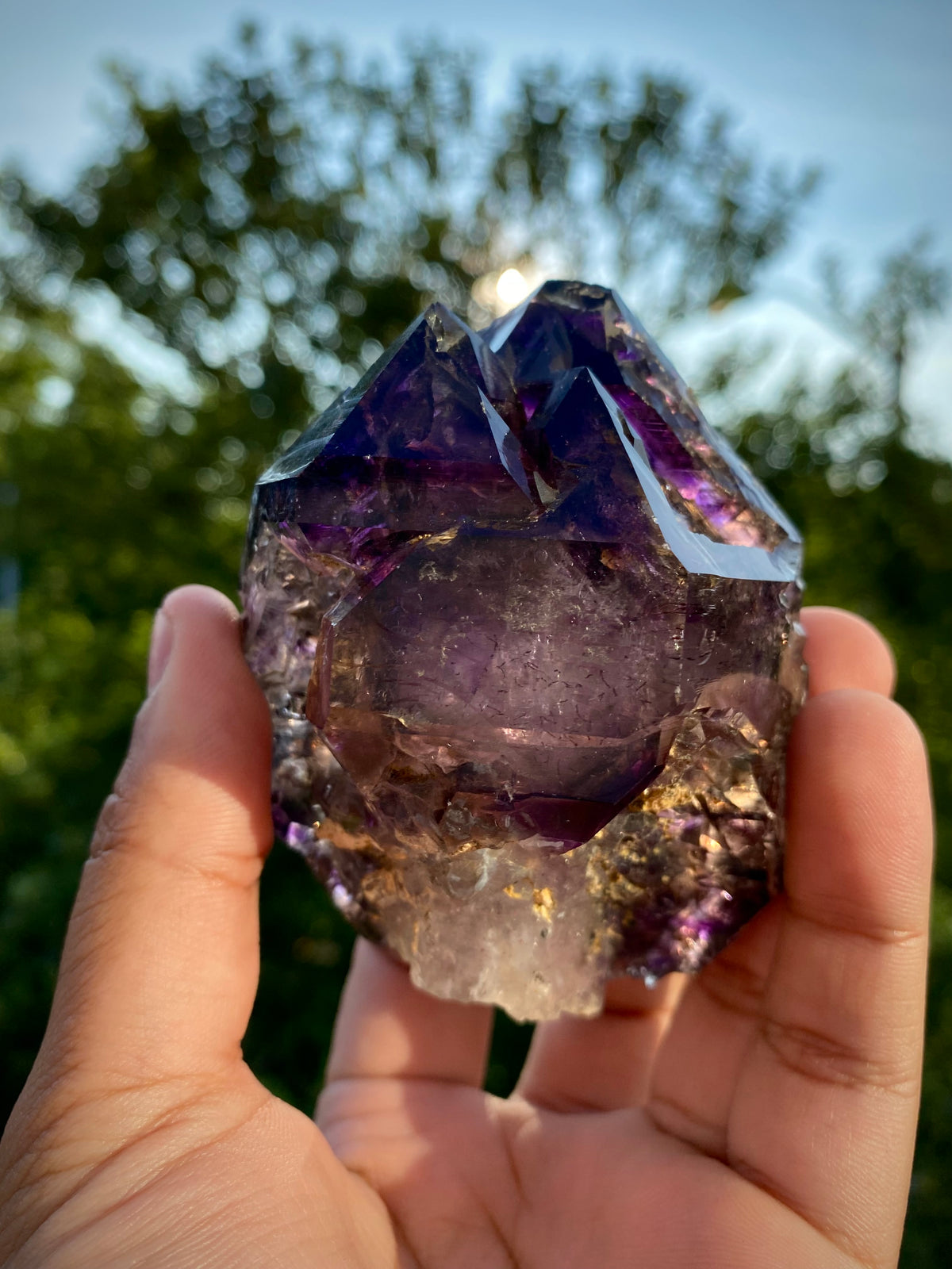 Zambian Amethyst Scepter outlet with Red Hematite Inclusions