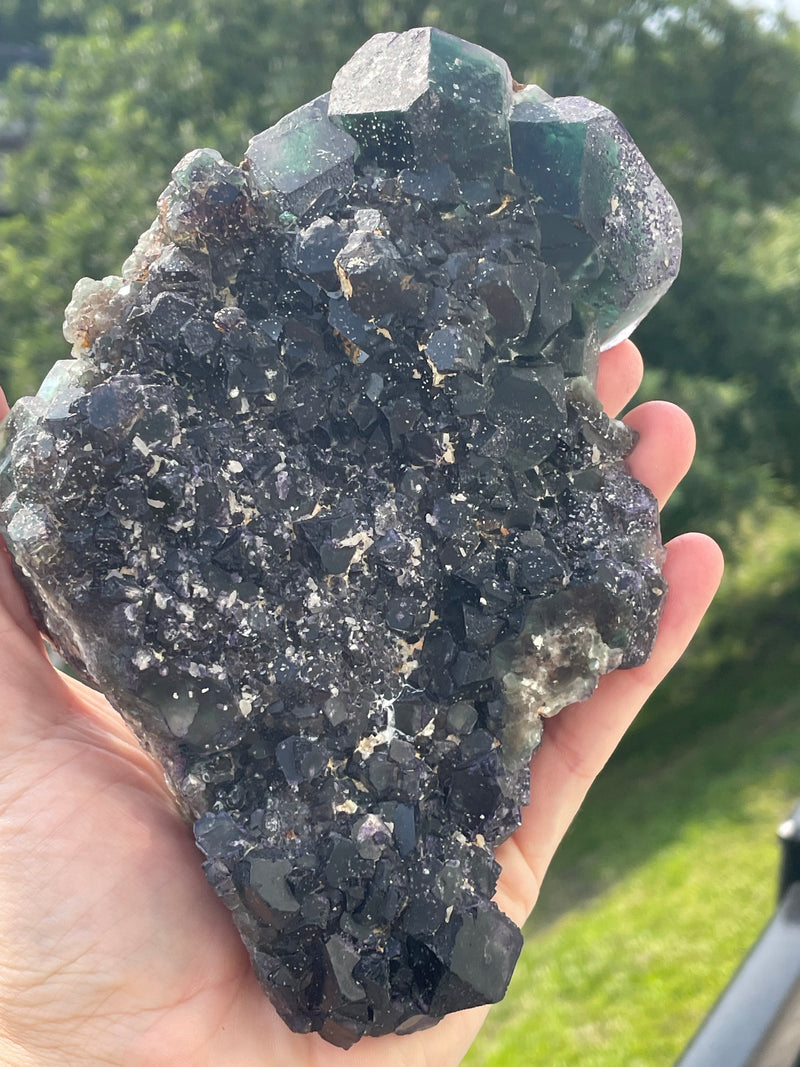 Fluorite with Muscovite and Quartz from Erongo Mountain, Erongo Region, Namibia