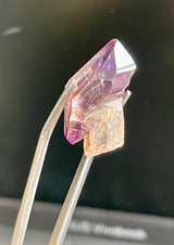 Mini Shangaan Amethyst Trio with Scepter & Double Termination from the Chibuku mine, Zimbabwe